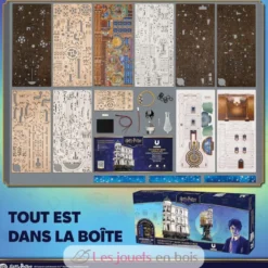 Banque des sorciers Gringotts Harry Potter - Puzzle 3D mécanique en bois - Ugears
