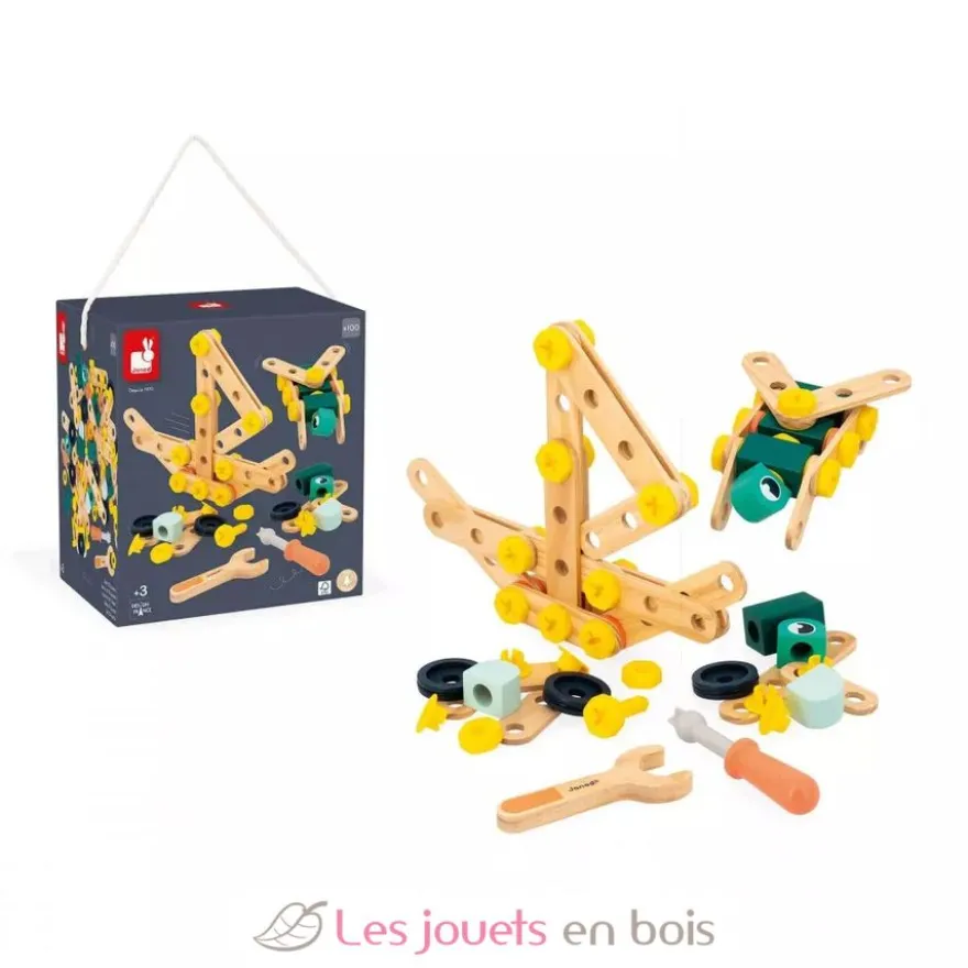 Baril Brico'Kids 100 pièces - Janod