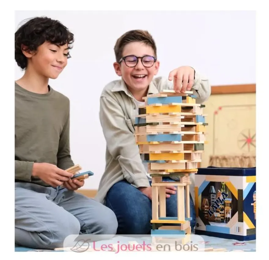 Baril Kapla 120 Bleu Jaune Vert - Kapla
