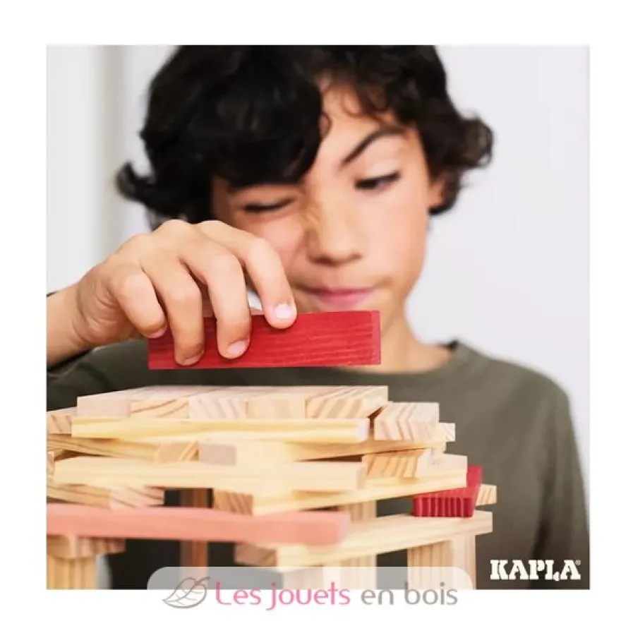 Baril Kapla 120 Bleu Rose Rouge - Kapla