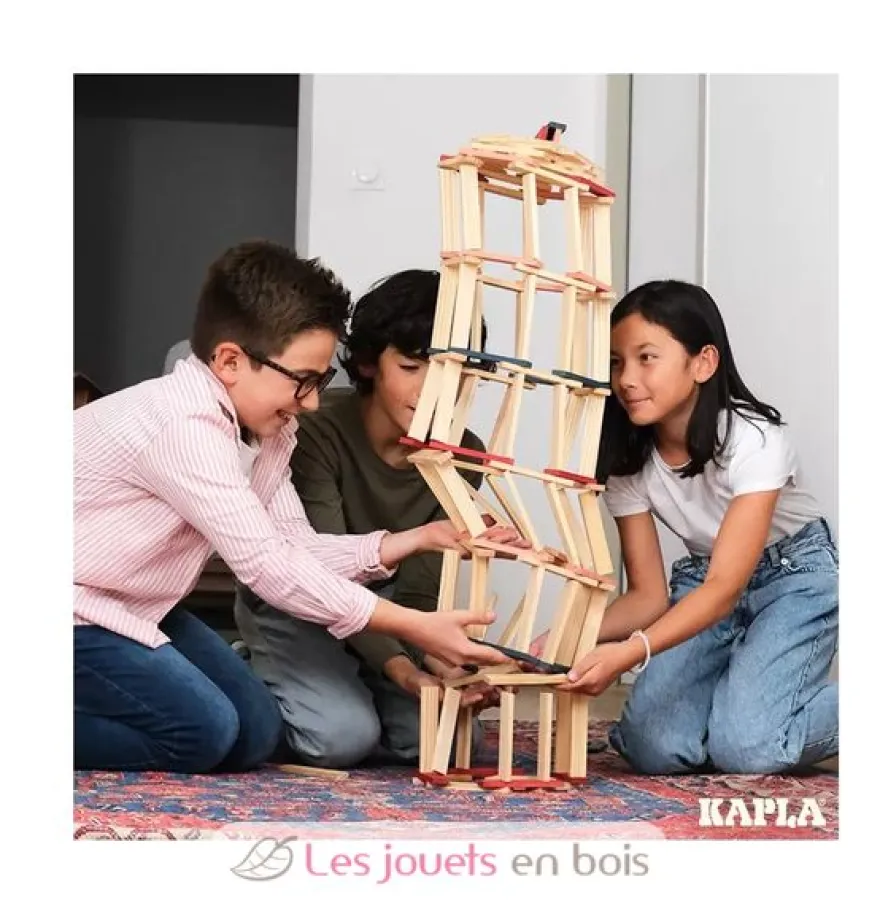 Baril Kapla 120 Bleu Rose Rouge - Kapla