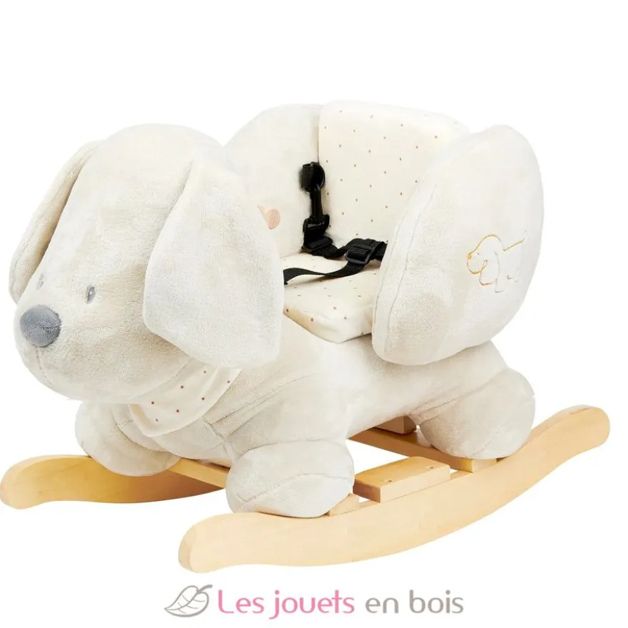 Bascule Charlie le chien vanille - Nattou