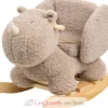 Bascule Teddy le rhinocéros taupe - Nattou