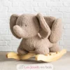 Bascule Teddy l'éléphant taupe - Nattou