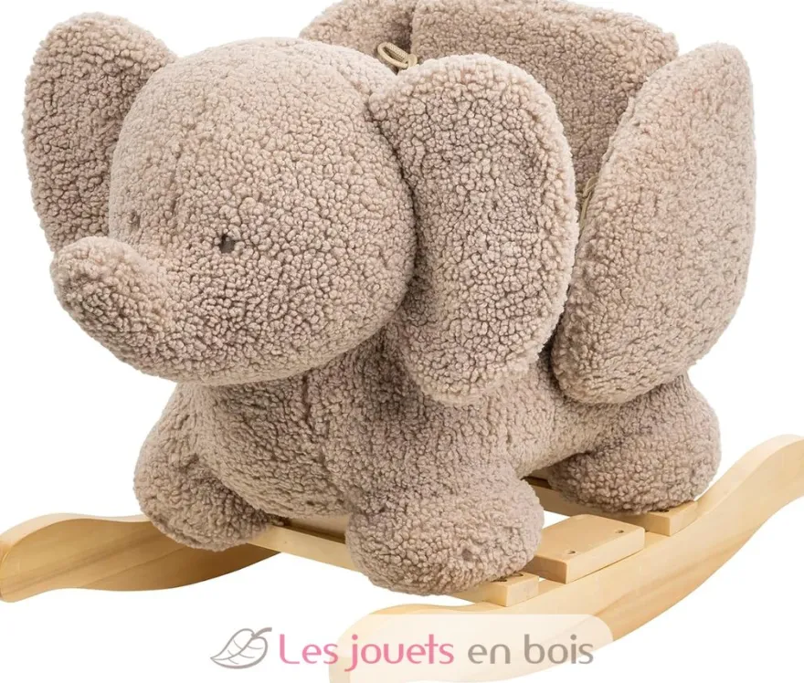 Bascule Teddy l'éléphant taupe - Nattou
