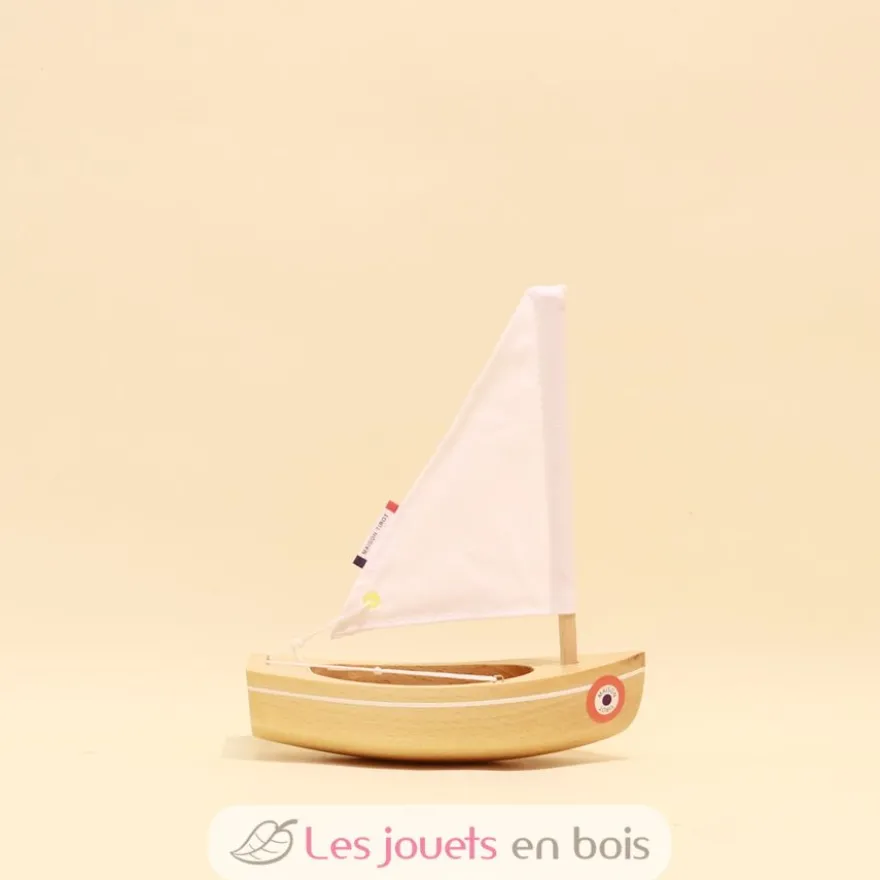 Bateau Le Bâchi bois naturel 17cm - Maison Tirot