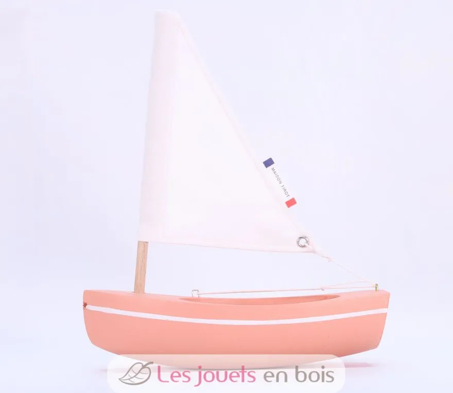 Bateau Le Bâchi rose 17cm - Maison Tirot