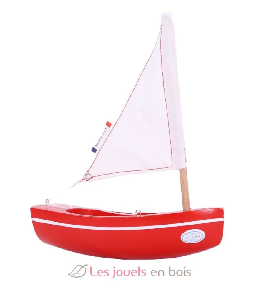 Bateau Le Bâchi rouge 17cm - Maison Tirot
