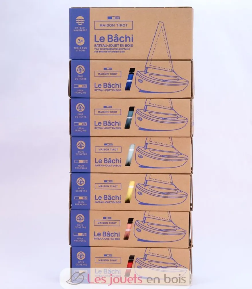 Bateau Le Bâchi vert abysses 17cm - Maison Tirot