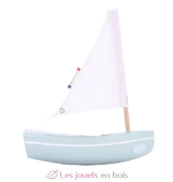 Bateau Le Bâchi vert d'eau 17cm - Maison Tirot