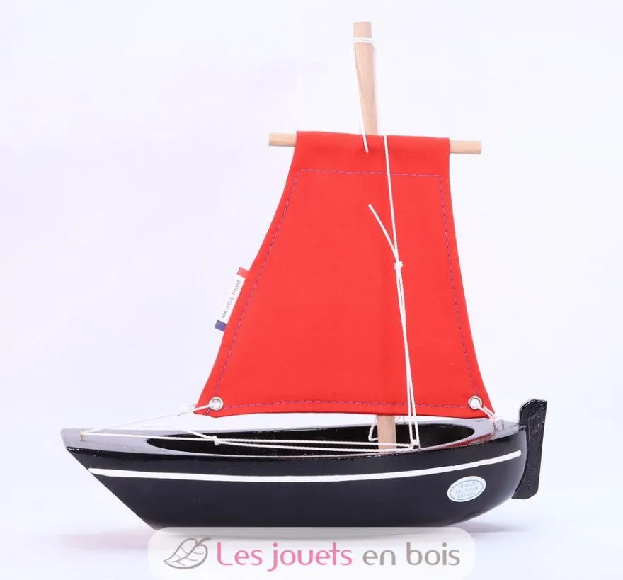 Bateau Le Misainier noir 22cm - Maison Tirot