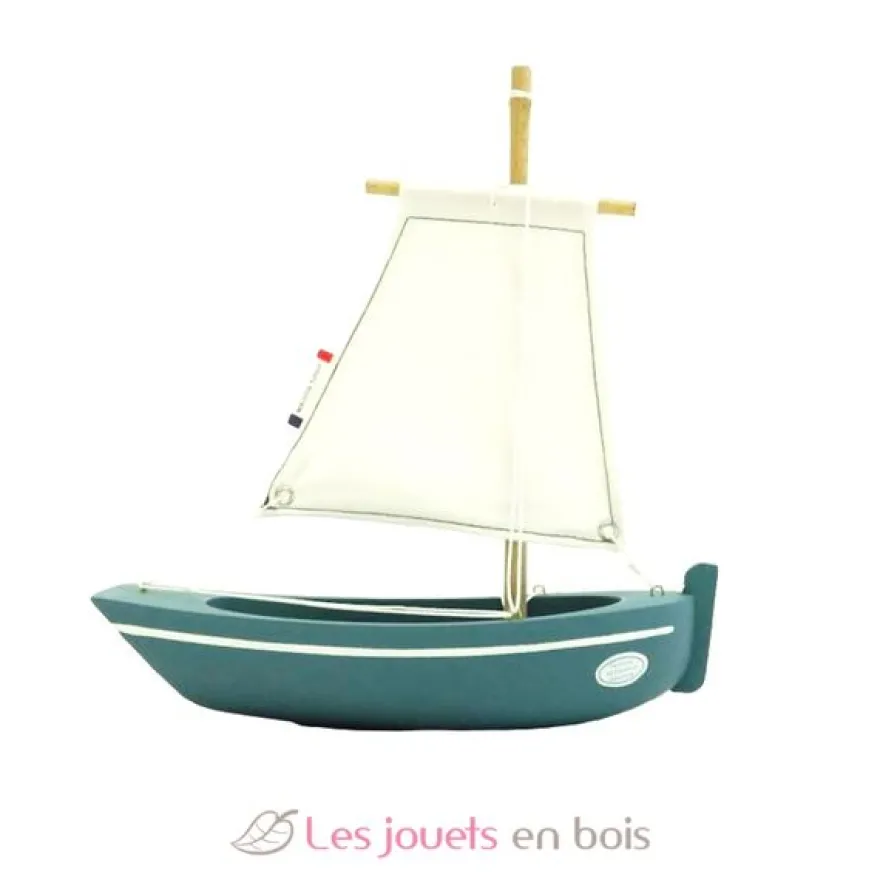 Bateau Le Misainier vert abysses 22cm - Maison Tirot
