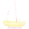 Bateau Le Sloop jaune 21cm - Maison Tirot