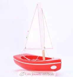 Bateau Le Sloop rouge 21cm - Maison Tirot