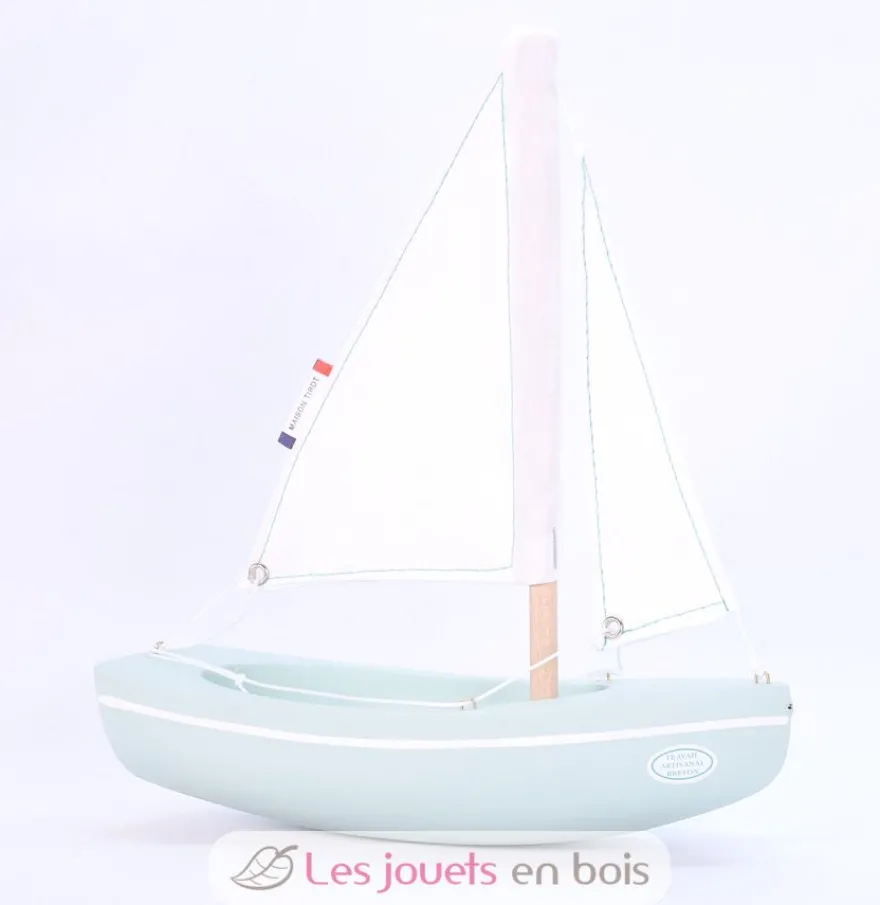 Bateau Le Sloop vert d'eau 21cm - Maison Tirot
