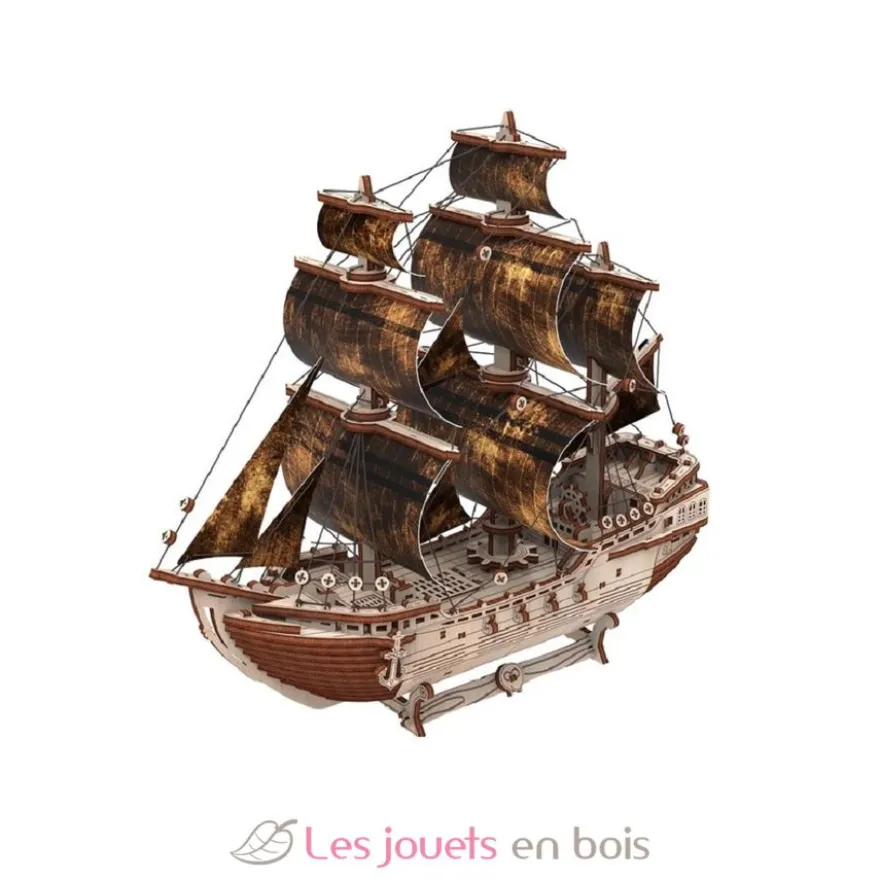 Bateau pirate - Puzzle 3D en bois - Mr. Playwood