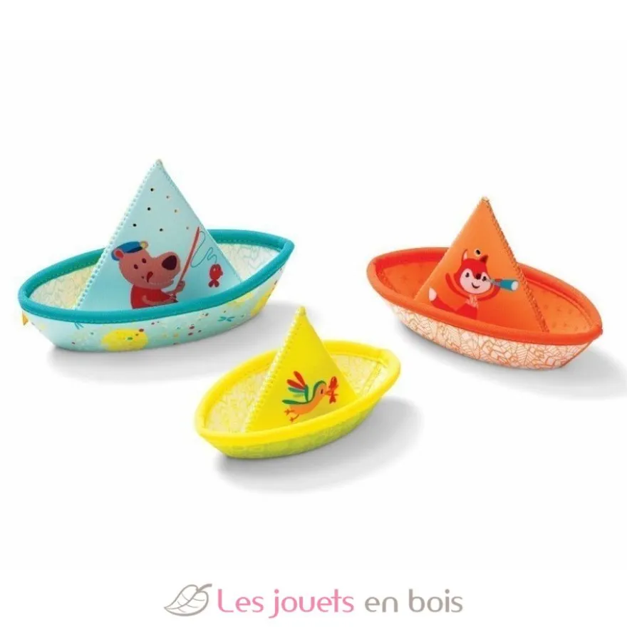 3 bateaux flottants - Lilliputiens