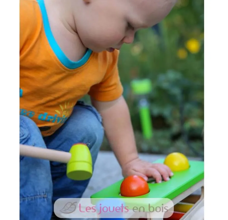 Battino jeu à marteler en bois coloré - Selecta