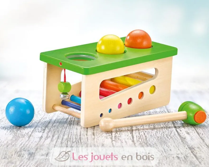 Battino jeu à marteler en bois coloré - Selecta