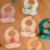 Bavoir en silicone Crunchy le renard - Sassi Junior