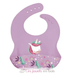 Bavoir en silicone Sparkly la licorne - Sassi Junior