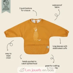 Bavoir à manches imperméable Mr Fox - Trixie