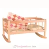 Berceau en bois avec couverture patchwork - Egmont Toys