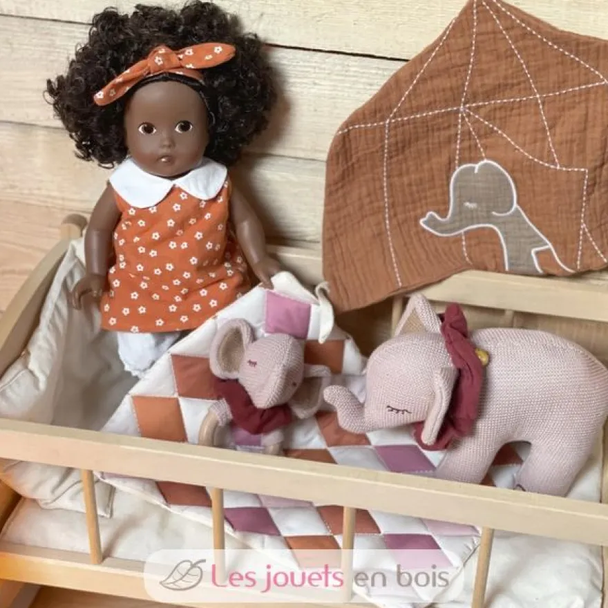 Berceau en bois avec couverture patchwork - Egmont Toys