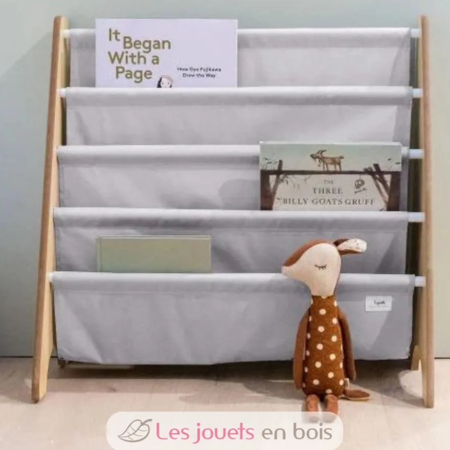 Bibliothèque enfant gris clair - 3 Sprouts