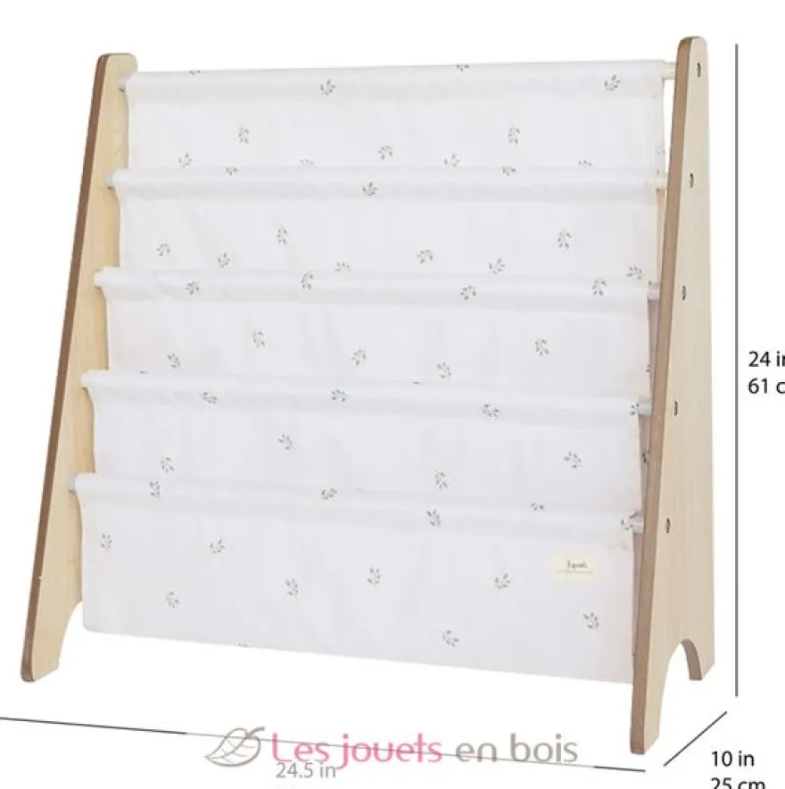 Bibliothèque enfant Myrtilles taupe - 3 Sprouts