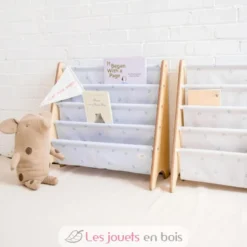 Bibliothèque enfant Myrtilles gris - 3 Sprouts