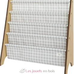 Bibliothèque livres reyclé vichy beige - 3 Sprouts