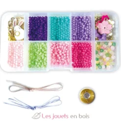 Bijoux Box - Kit créatif Bijoux fleurs de perles - Dès 7 ans - Sycomore
