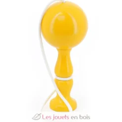 Bilboquet en bois massif jaune - Vilac