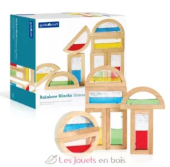 Blocs arc-en-ciel - Eau scintillante - Guidecraft