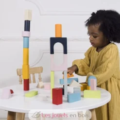 Blocs construction en bois et sac en tissu - Le Toy Van