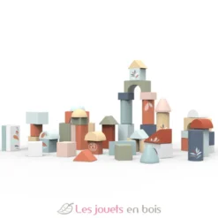 50 Blocs de construction en bois - Speedy Monkey