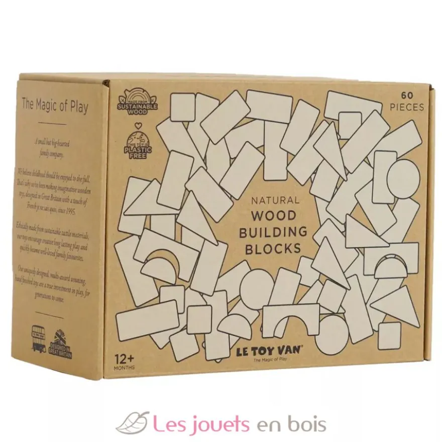 Blocs de construction en bois naturel - Le Toy Van