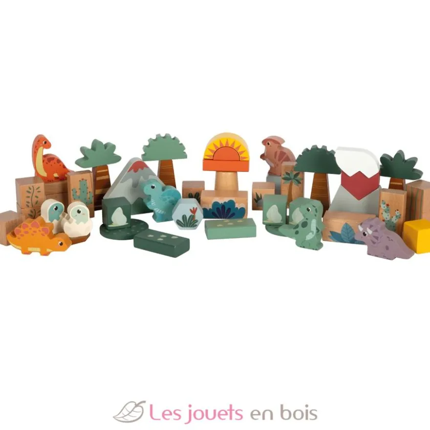Blocs de construction en bois Dino - Small Foot company