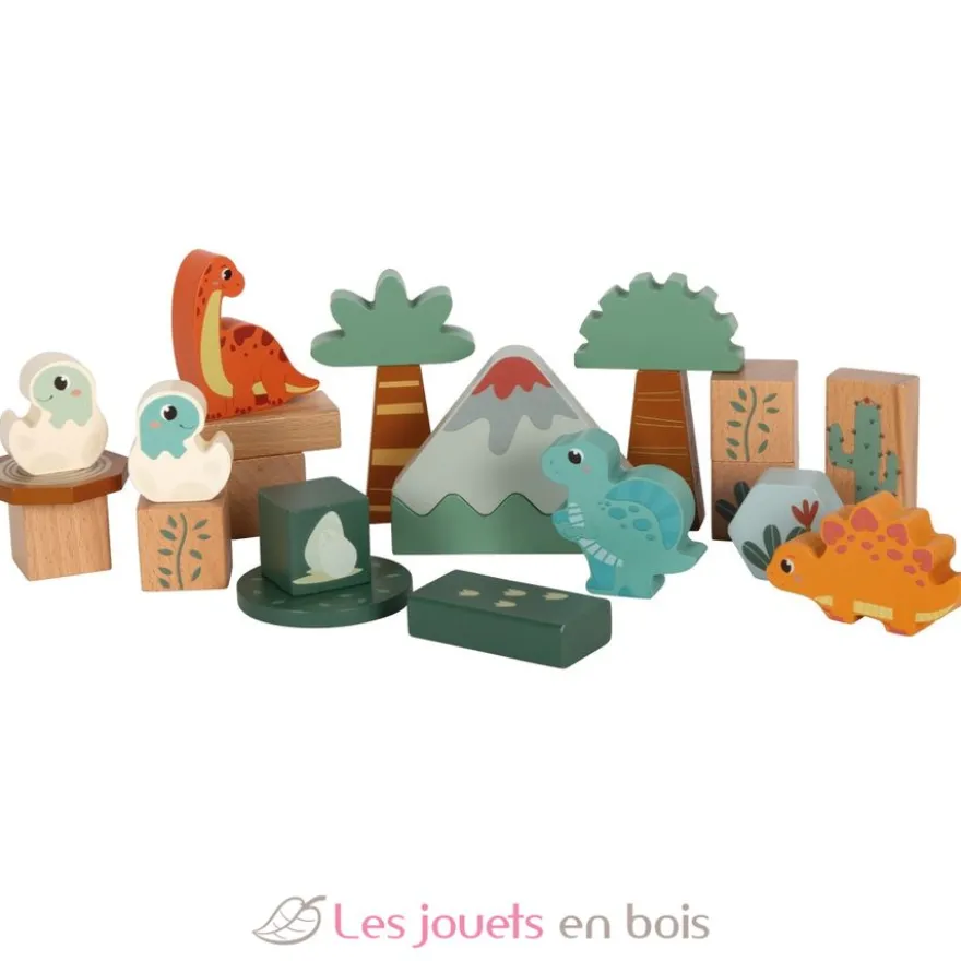 Blocs de construction en bois Dino - Small Foot company