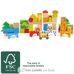 Blocs de construction en bois Zoo - Small Foot company