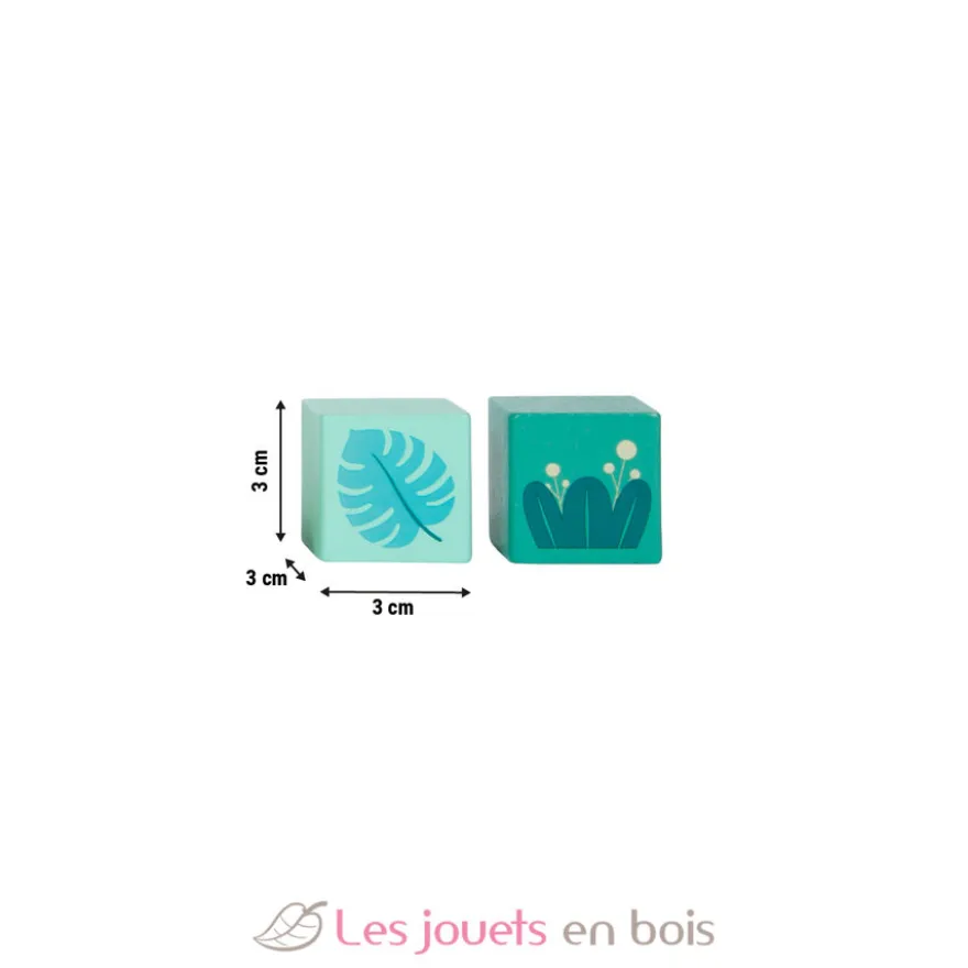 Blocs de construction en bois Jungle Friends - Small Foot company
