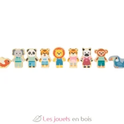 Blocs de construction en bois Jungle Friends - Small Foot company