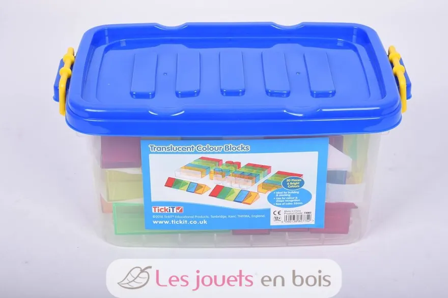 Blocs de couleur translucides 50 pcs - TickiT