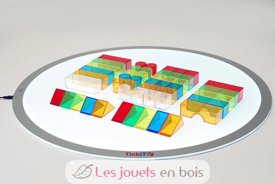 Blocs de couleur translucides 50 pcs - TickiT