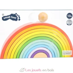 Blocs en bois Arc-en-ciel XL multicolore - Small Foot Compagny