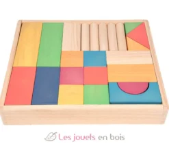 Blocs en bois géants arc-en-ciel - TickiT