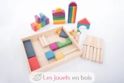 Blocs en bois géants arc-en-ciel - TickiT
