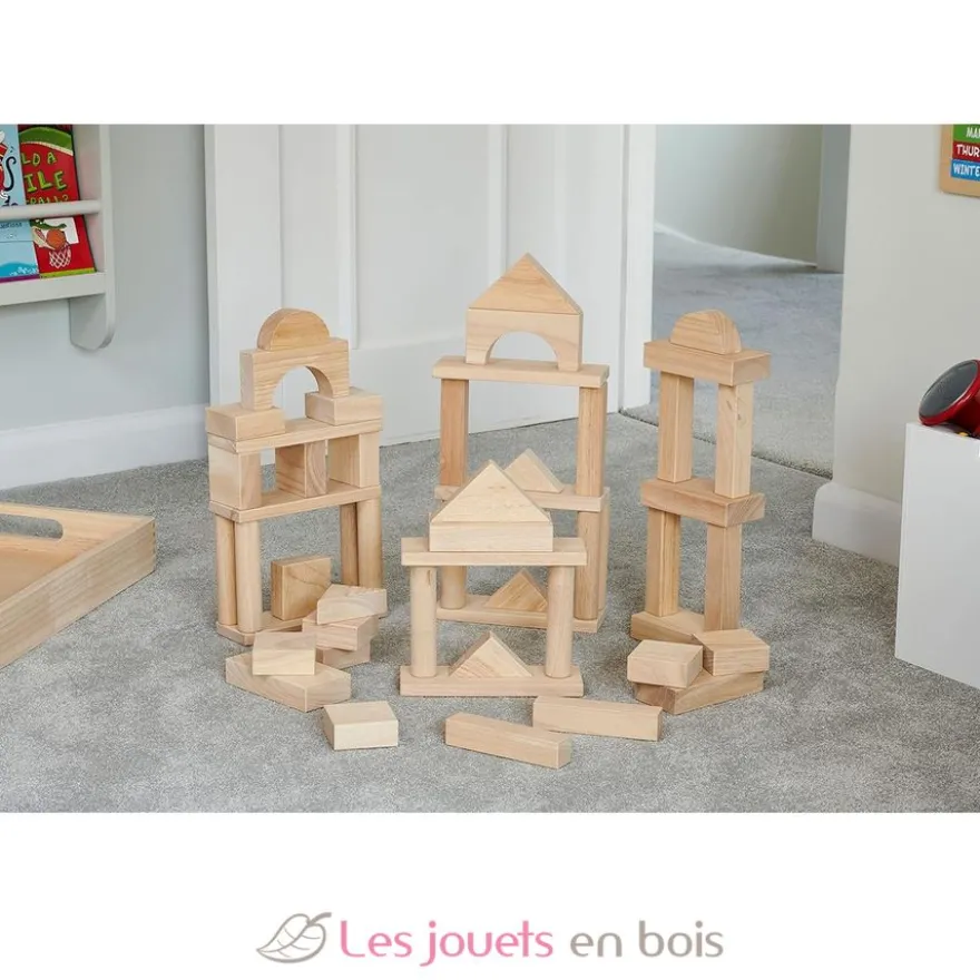 Blocs en bois géants naturel - TickiT