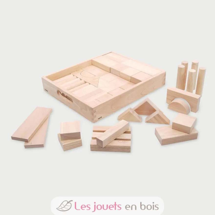 Blocs en bois géants naturel - TickiT
